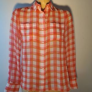 Sheer, Banana Republic Blouse in Peach